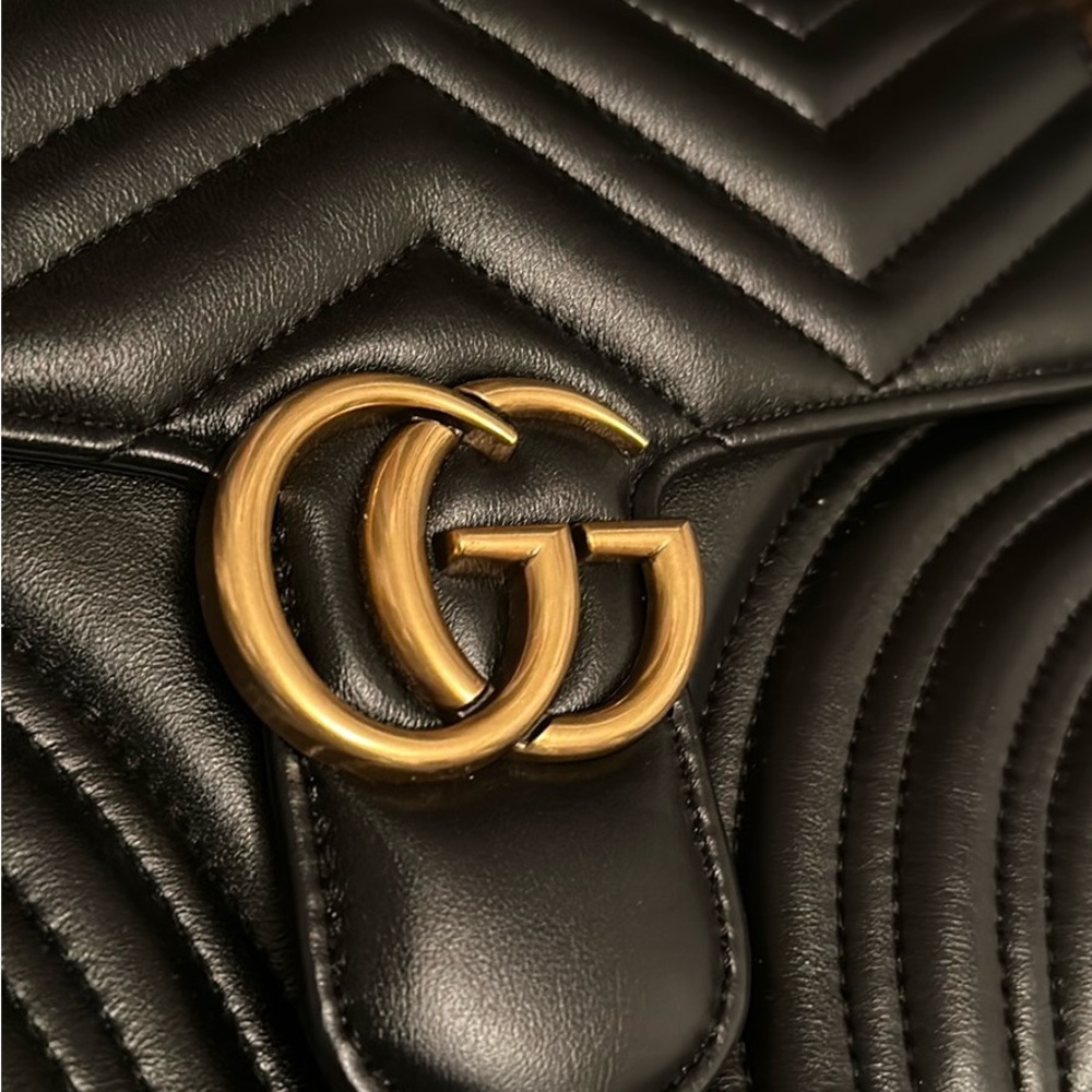 Gucci soho small black leather bag